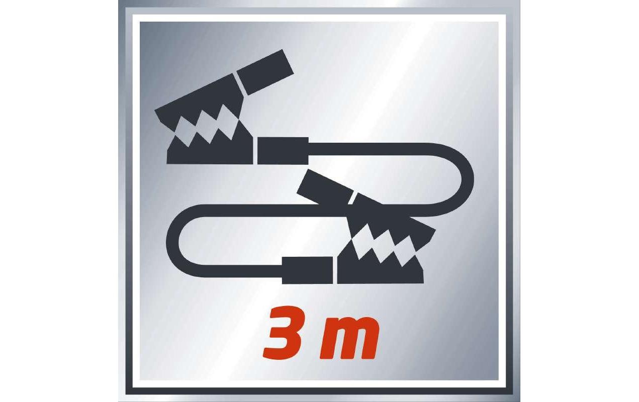 Einhell Starthilfekabel Stromkabel – 3,5 m, 31,4 mm², 350 A, 12 V, für Motoren bis 5'500 cm³, vollschutzisoliert