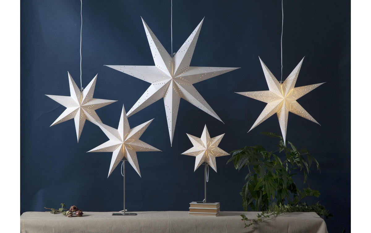 Star Trading Deckenleuchte Papierstern Sensy – Ø 100 cm, Gold, E14-Fassung, Leuchtmittel exkl.