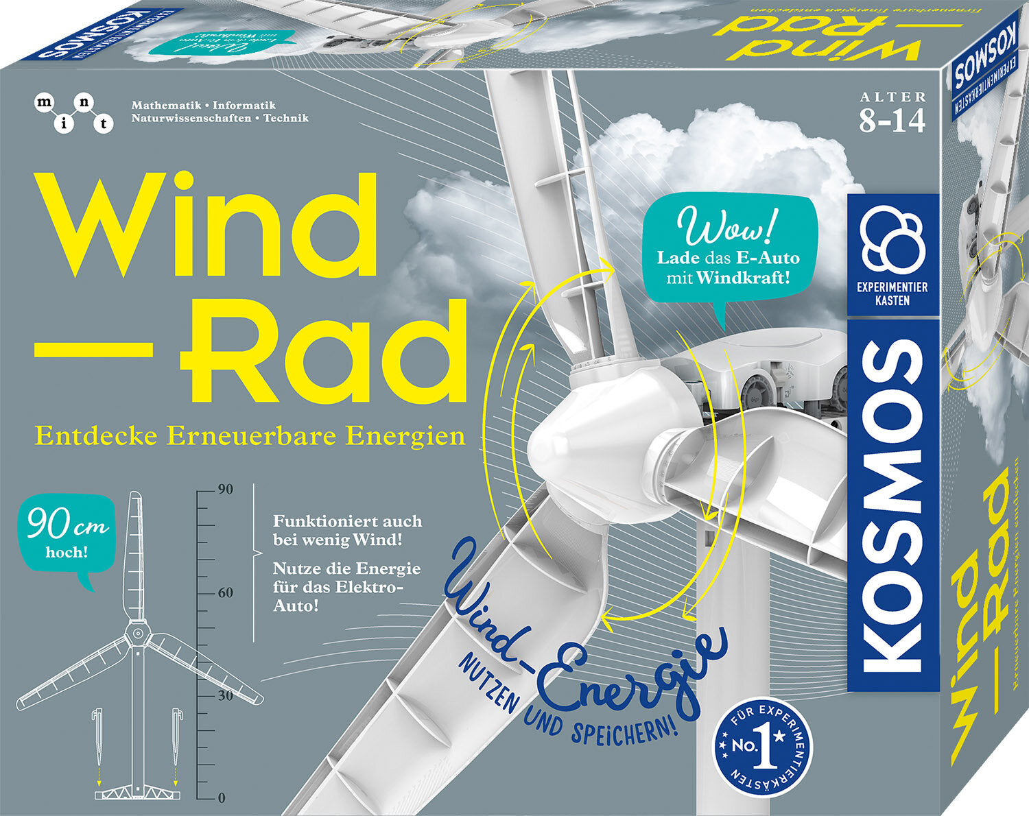 Kosmos Experimentier-Bausatz – Wind-Rad, Erneuerbare Energie, ab 8 Jahren