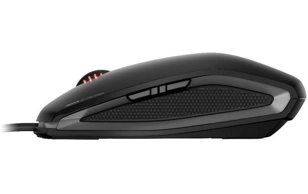 CHERRY GENTIX 4K Maus – kabelgebunden, 6 Tasten, beidhändig, programmierbare Tasten, umschaltbare DPI, schwarz
