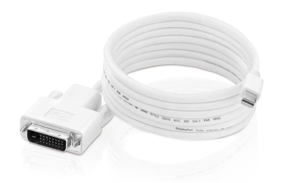 PureLink Mini-DisplayPort auf DVI Kabel DP 1.3 – 1,5 m – Weiss