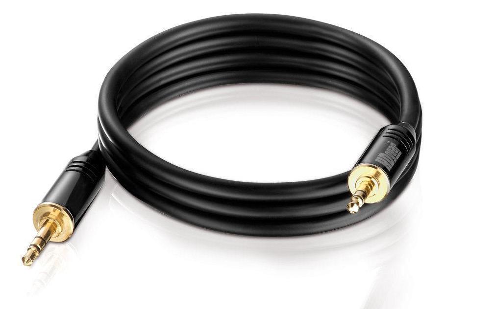 PureLink 3,5-mm-Klinkenkabel – Stecker zu Stecker – 1 m, vergoldete Stecker