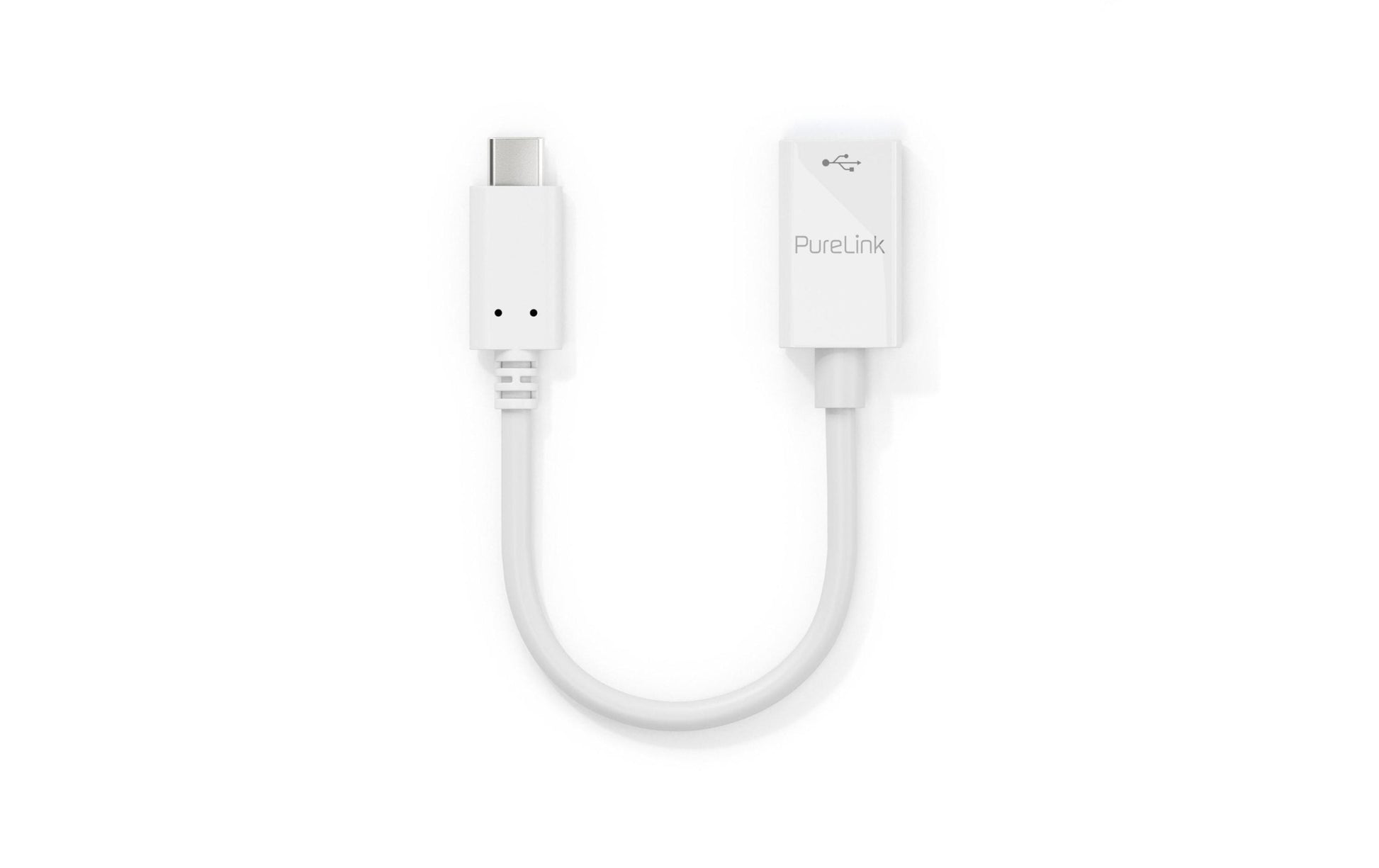 PureLink IS230 Adapter USB-C zu USB-A – USB 3.2 Gen 1 (5 Gbit/s), 0,1 m, PD 60 W, Weiss