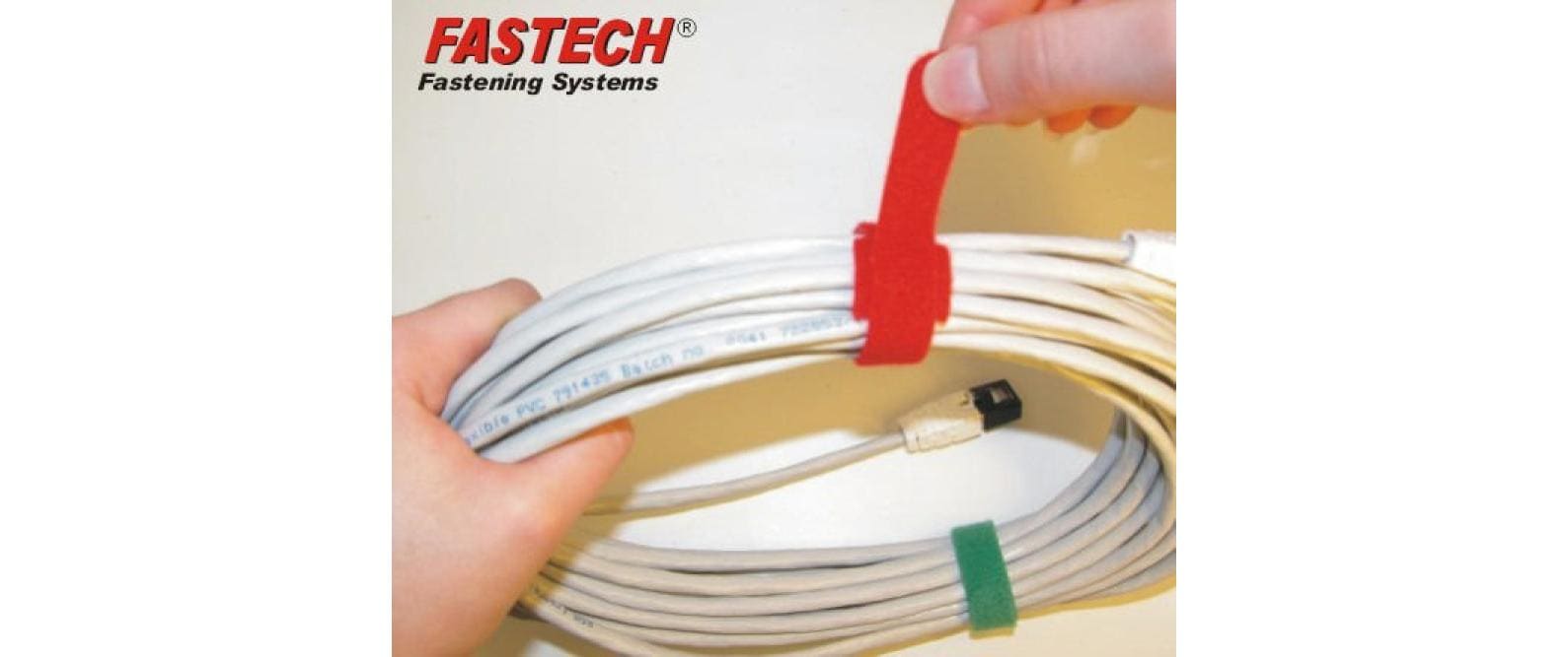 FASTECH Klett-Kabelbinder 150 × 13 mm, Gelb, 100 Stk.