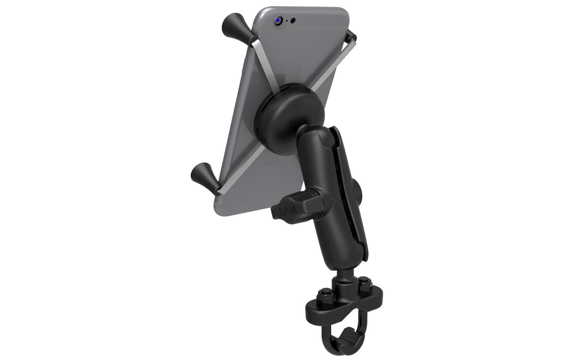 RAM Mounts Universal X-Grip – Fahrrad-/Motorrad-Halterung – Lenker – für Android/iOS – Schwarz