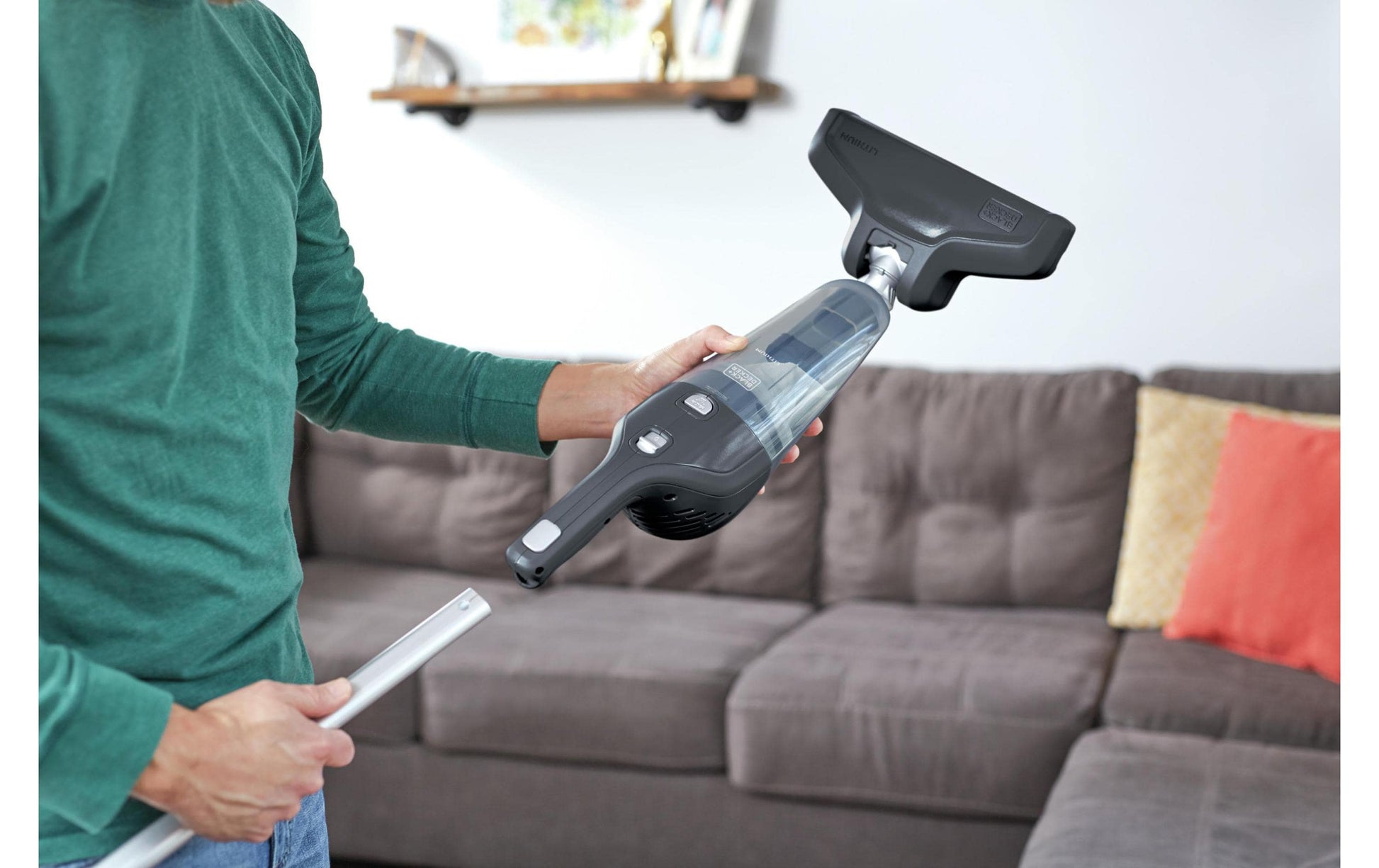 Black & Decker BLACK+DECKER Stielsauger – 1500 mAh, 0,4 l, Akkubetrieb