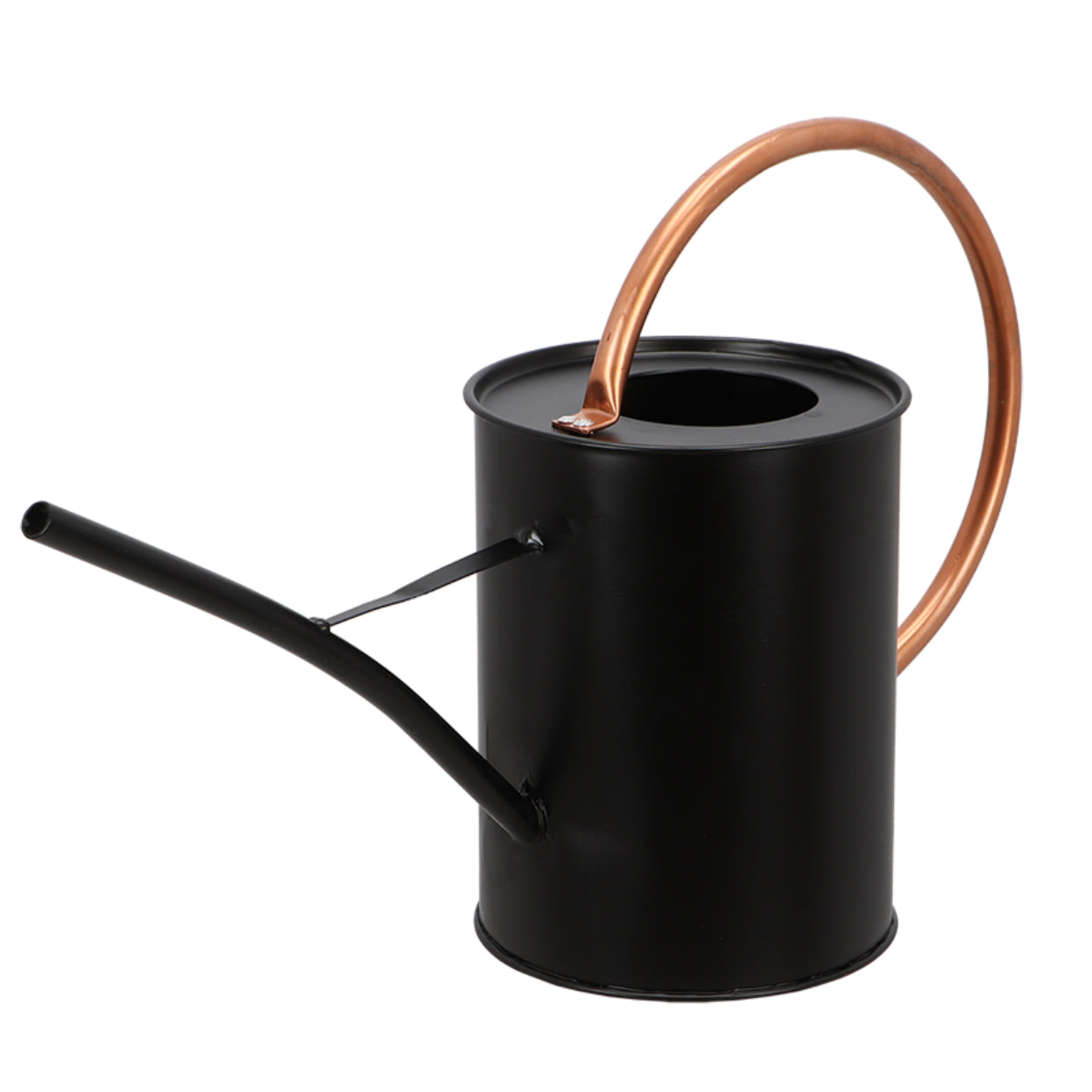 Esschert Design Giesskanne TG362 – 1,64 l – verzinktes Eisen – schwarz – 37,0 × 12,6 × 23,0 cm