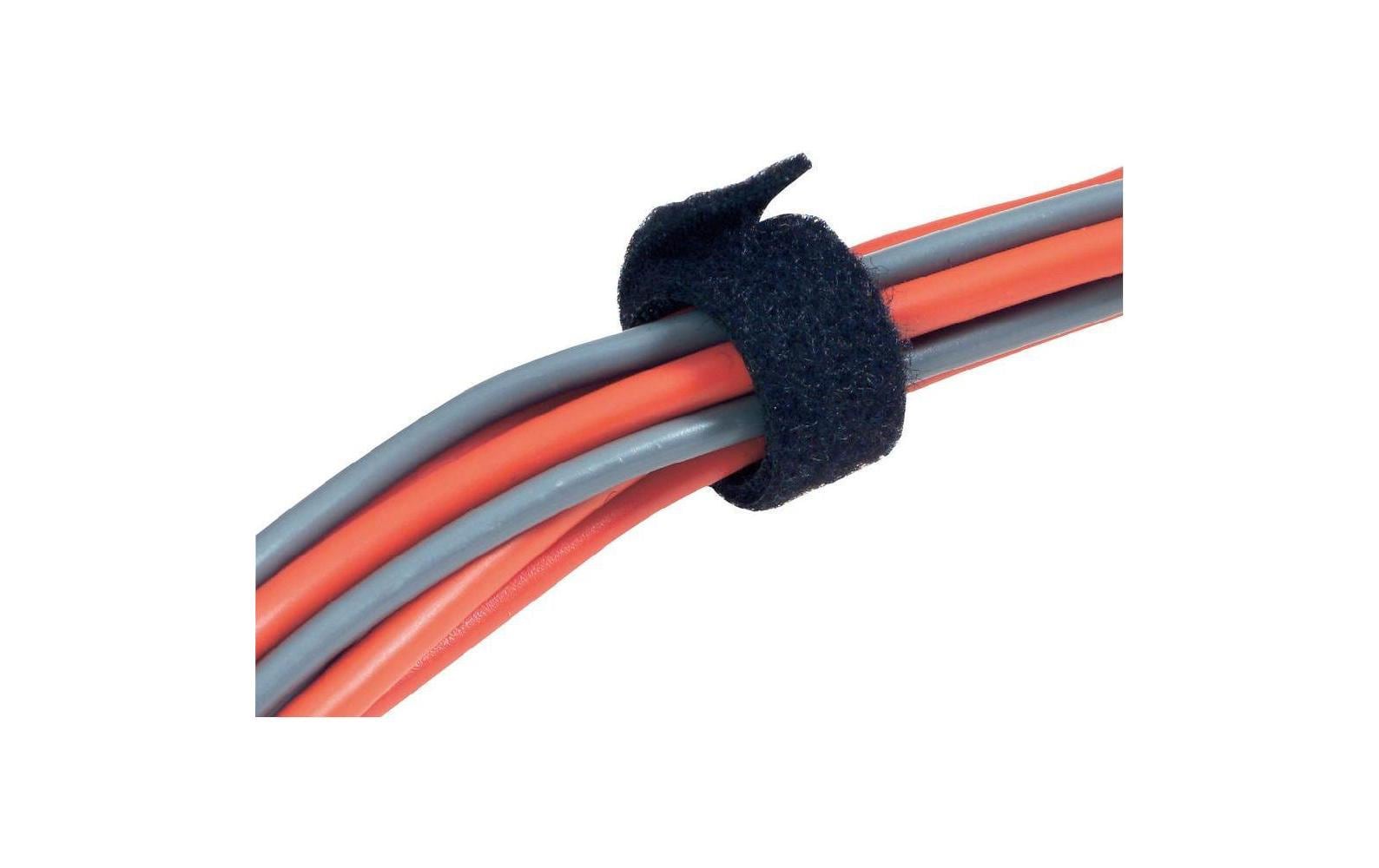 FASTECH Klettband 5 m × 50 mm, schwarz, wasserfest, zuschneidbar