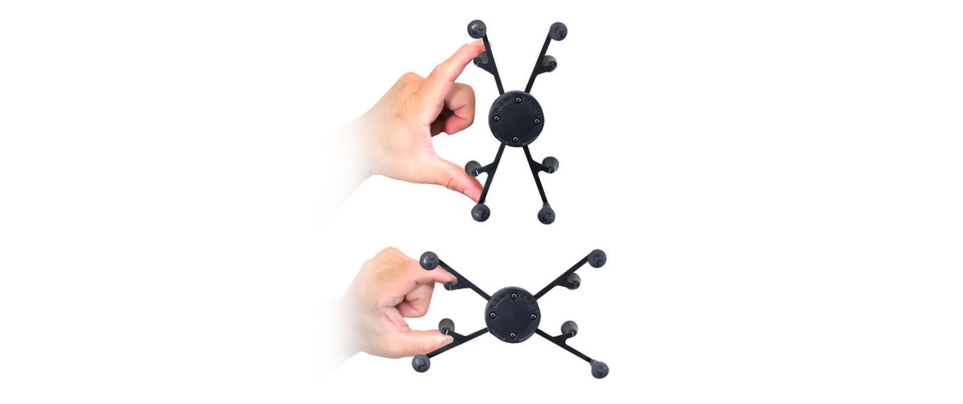 RAM Mounts Tablet-Tischhalterung – für 7–8" Tablets, Top-Halterung, modular erweiterbar – Schwarz