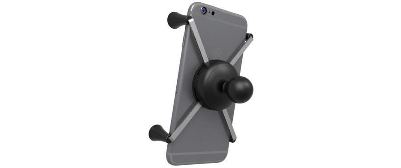 RAM Mounts Universal X-Grip – Auto-Halterung (passiv) – RAMMOUNT-System, 44,5–114 mm – Schwarz/Edelstahl