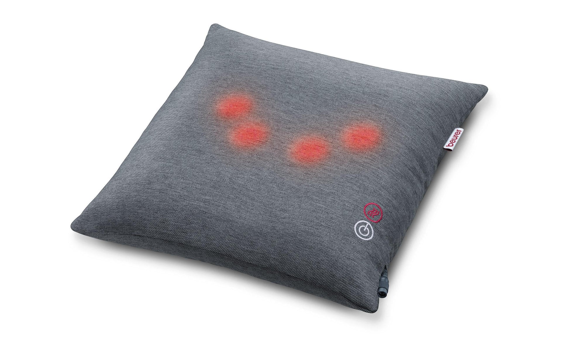 Beurer Massagekissen – grau, 400 × 100 × 400 mm (B×H×T), 1800 g, Shiatsu, mit Wärmefunktion, für Nacken