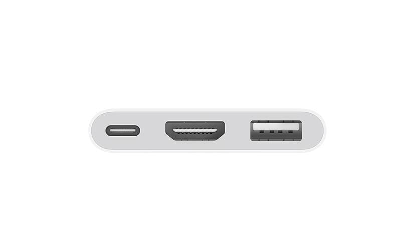 Apple MW5M3ZM-A Multiport-Adapter – USB-C, 1× HDMI, 1× USB-A, 1× USB-C, für iPhone/iPad/Mac