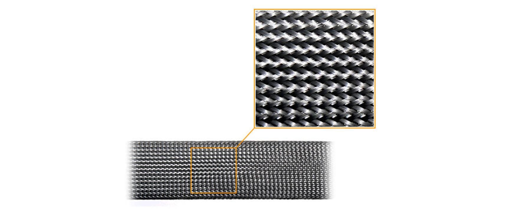 Multibrackets Kabelschlauch, 2 m, Ø 30–45 mm, Polyester, Schwarz