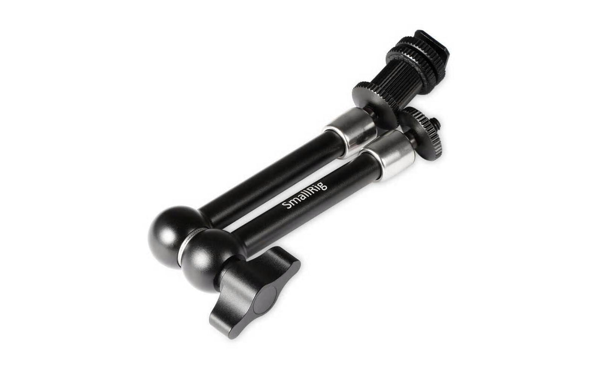 SmallRig 1498B Montagearm – bis 2,8 kg, 1/4" Anschluss, 103 × 40 × 182 mm – für universell – Schwarz/Silber
