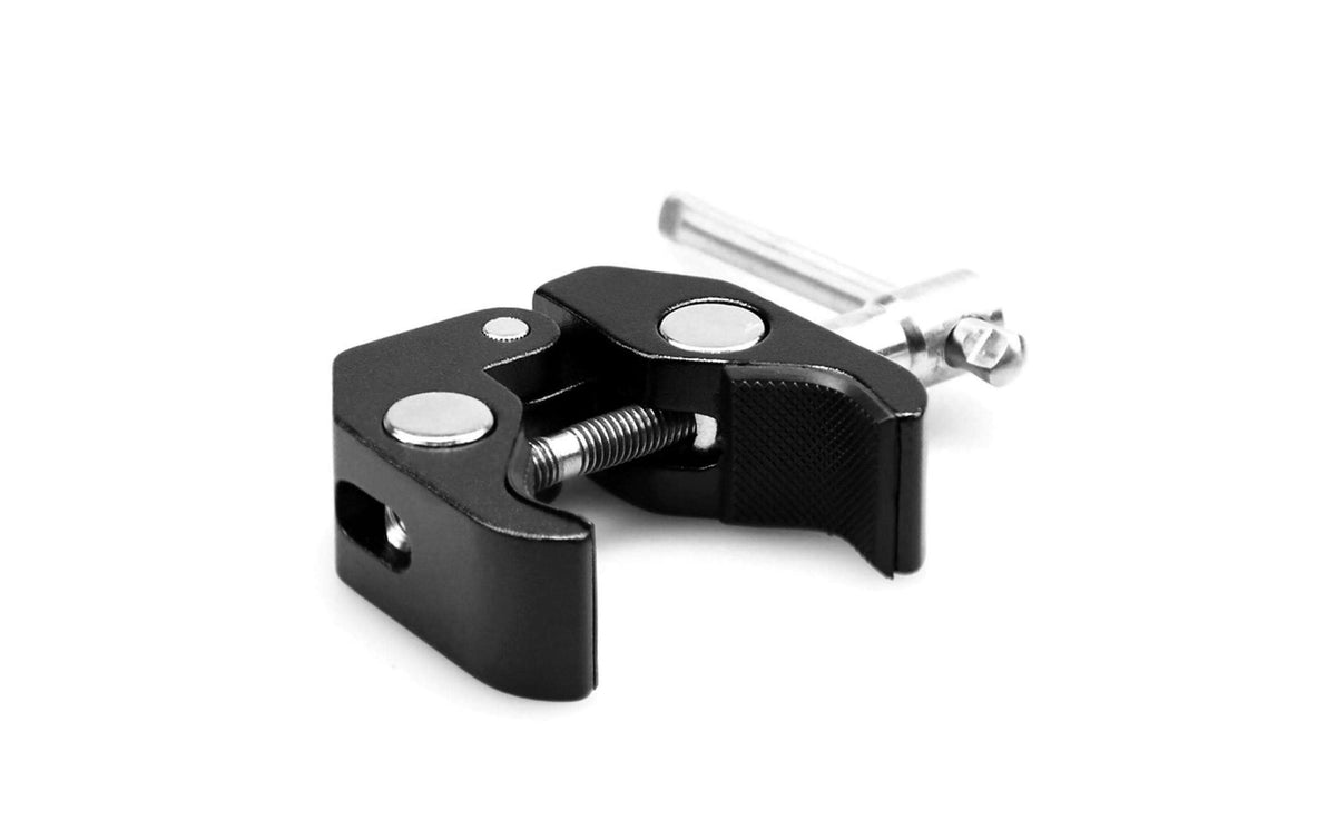 SmallRig Super Clamp 735 – 1/4"/3/8" Gewinde, max. Spanndicke 5,4 cm, Aluminium – für Camcorder – Schwarz