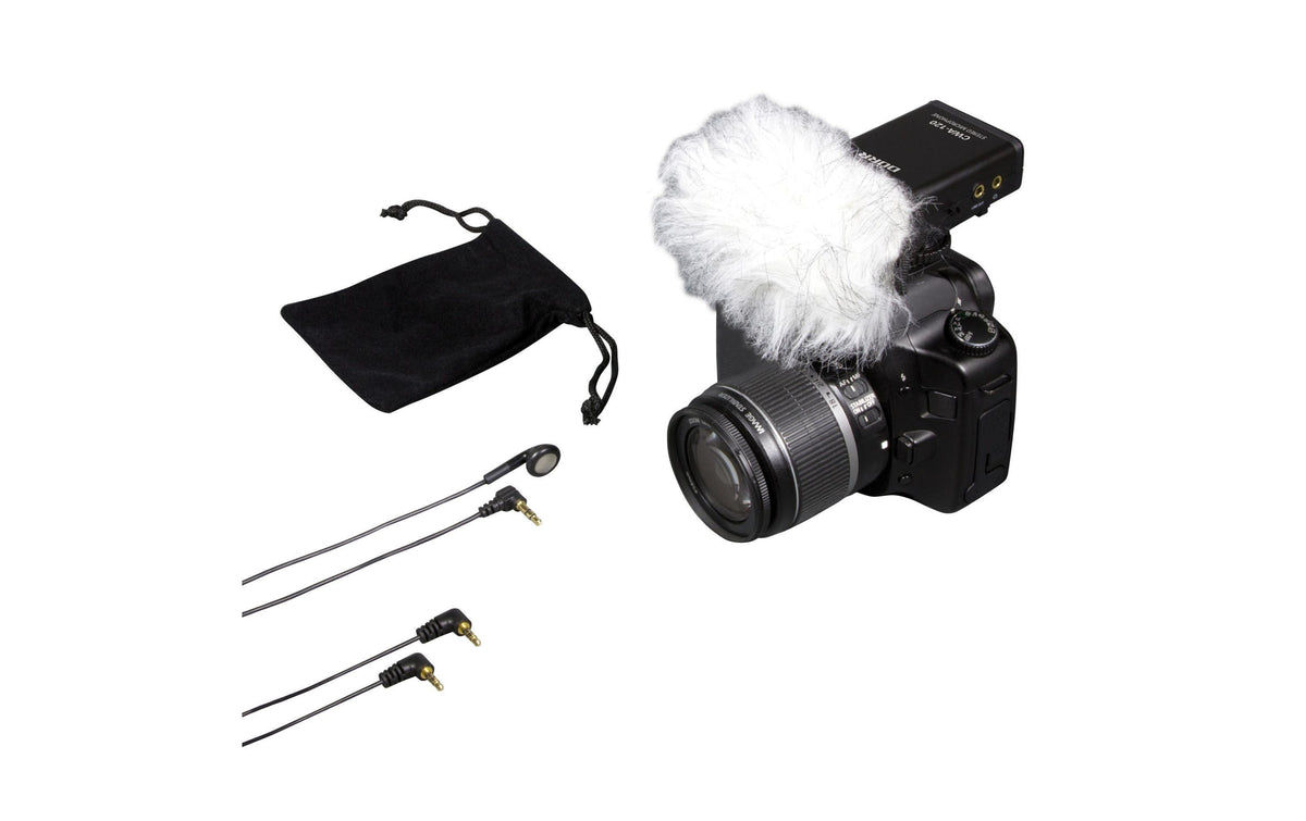 Dörr CWA-120 – Stereo-Mikrofon, Niere, Kondensator, Video, für DSLR, spiegellose Kameras, Systemkameras u. a.