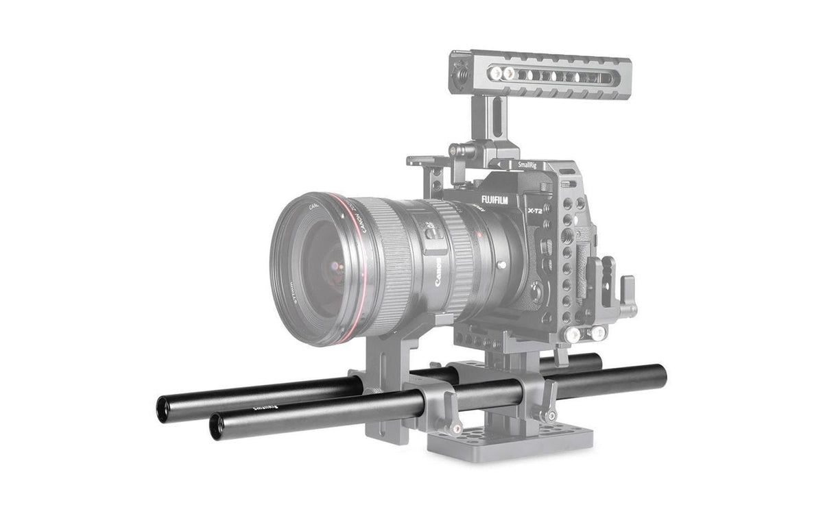SmallRig 1053 Adapter – Hart eloxiertes Aluminium – für 15-mm-Zubehör – Schwarz – 2er-Pack