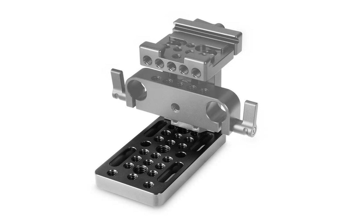 SmallRig Easy Plate 1598 Teller – Aluminium, 98×110×33 mm – 1/4", 3/8" Gewinde – für universelle Montage