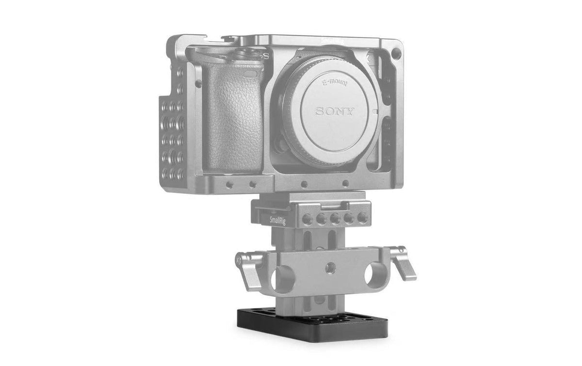 SmallRig Easy Plate 1598 Teller – Aluminium, 98×110×33 mm – 1/4", 3/8" Gewinde – für universelle Montage