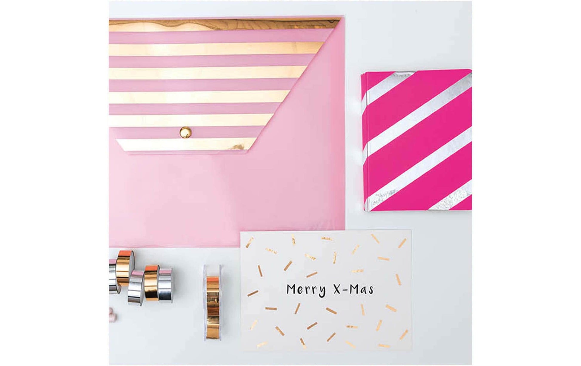Rico Design Washi Tape – 12 mm × 1,8 m, mehrfarbig, glänzend, 6 Rollen