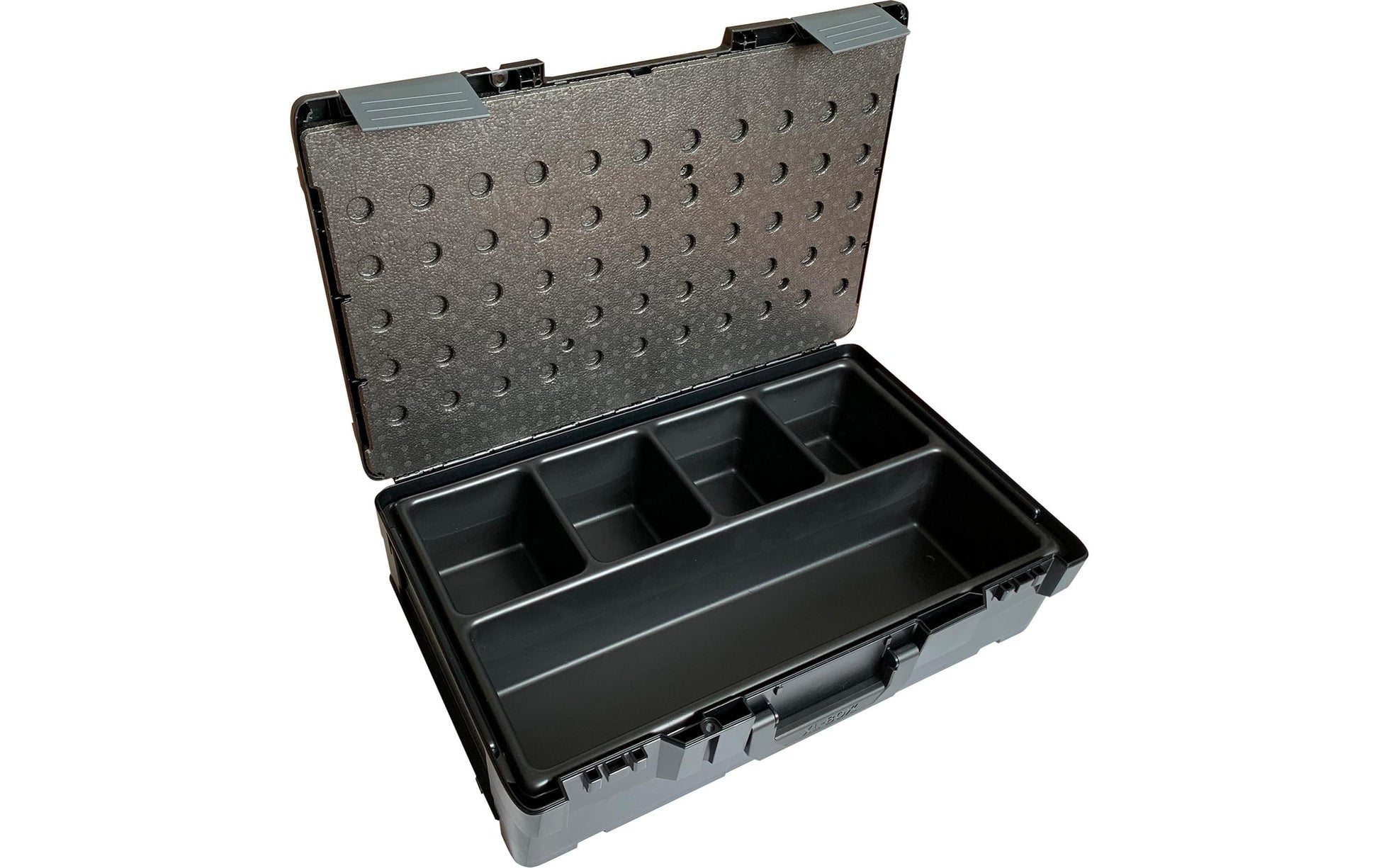 L-BOXX Kleinteileinsatz – mit 5 Mulden, schwarz, B 355,5 × H 115,7 × T 596 mm, für XL-BOXX