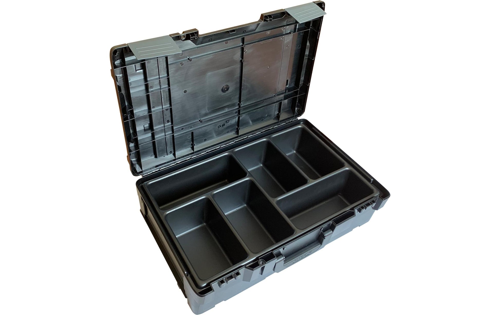 L-BOXX Kleinteileinsatz – mit 6 Mulden, Schwarz, B 355,5 × H 115,7 × T 596 mm, für XL-BOXX