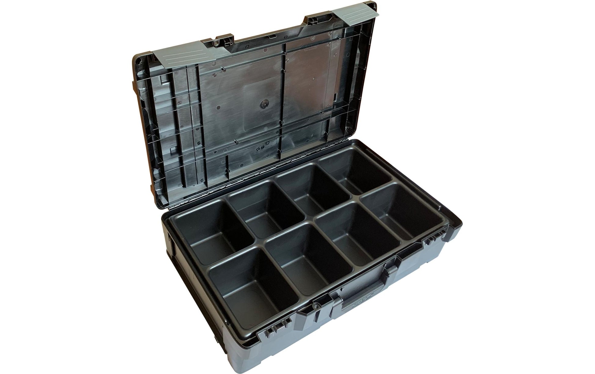 L-BOXX Kleinteileinsatz 8 Mulden – schwarz, B 355,5 × H 115,7 × T 596 mm, für XL-BOXX