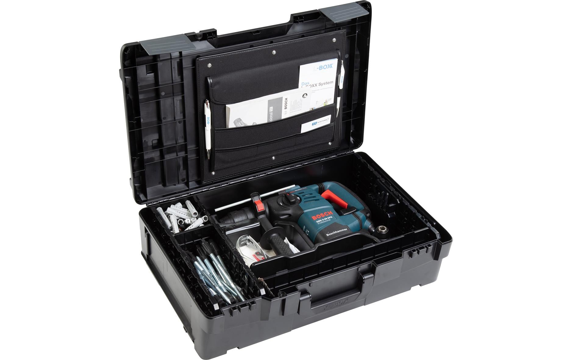 L-BOXX Dokumentenkarte – 1 Stück, schwarz, B 310 × H 25 × T 370 mm, für XL-Boxx