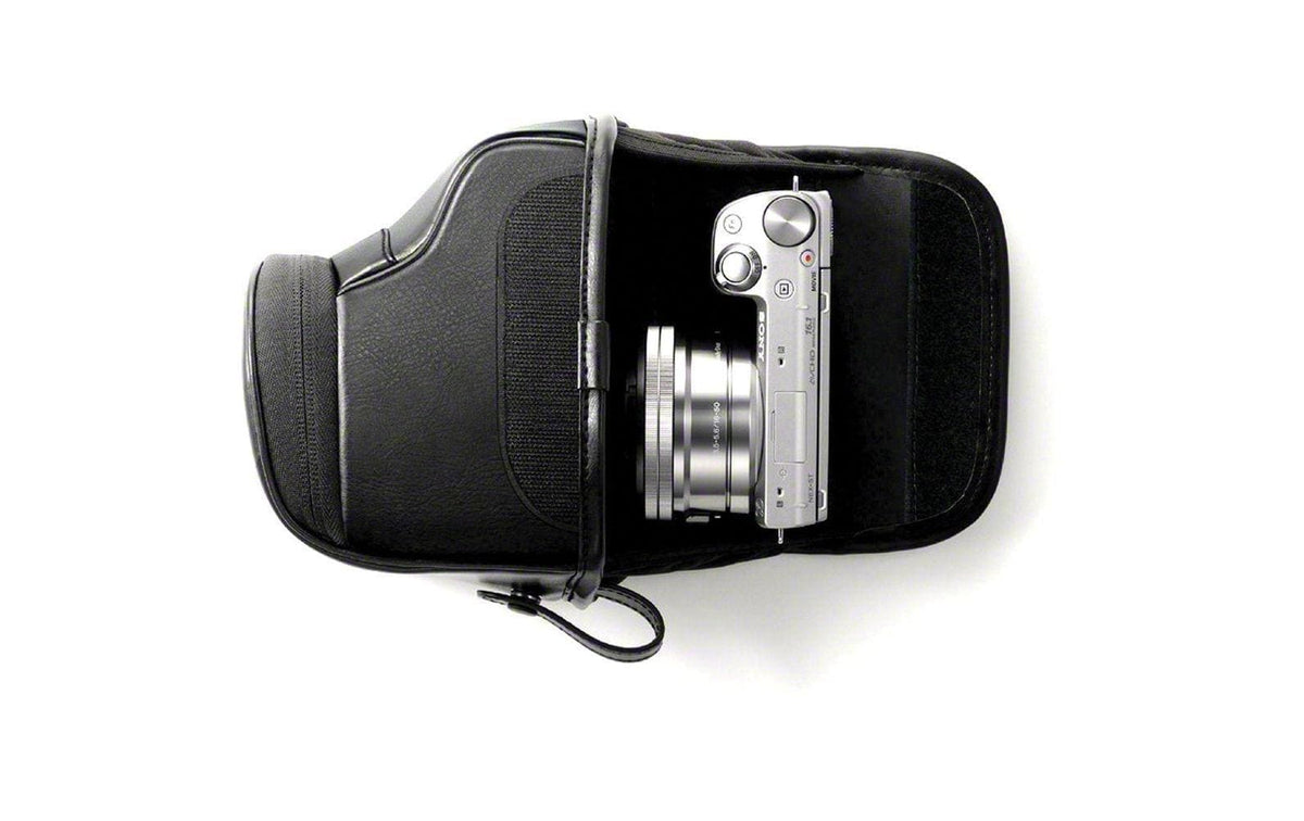 Sony LCS-EMJ Kameratasche – Polyurethan (PU) – für Sony NEX-Kameras – Schwarz