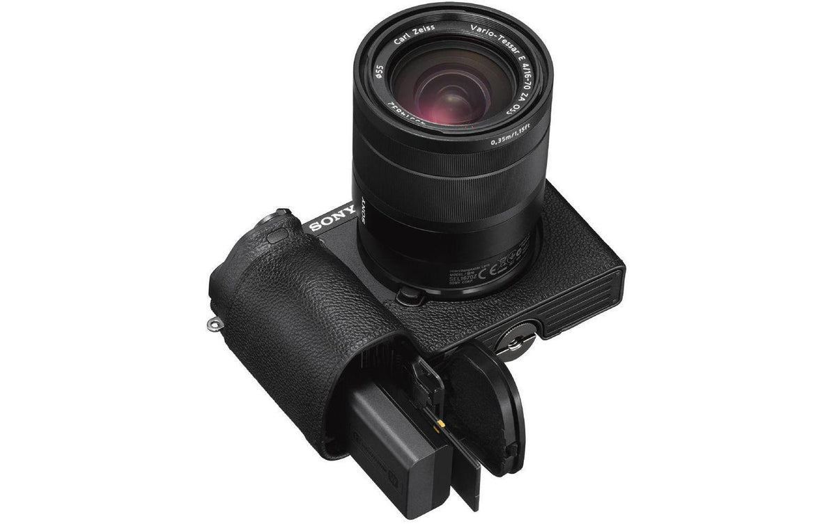 Sony LCSEBEB Kameratasche – Lederimitat – für Sony ILCE-6000, ILCE-6100, ILCE-6300 und andere – Schwarz