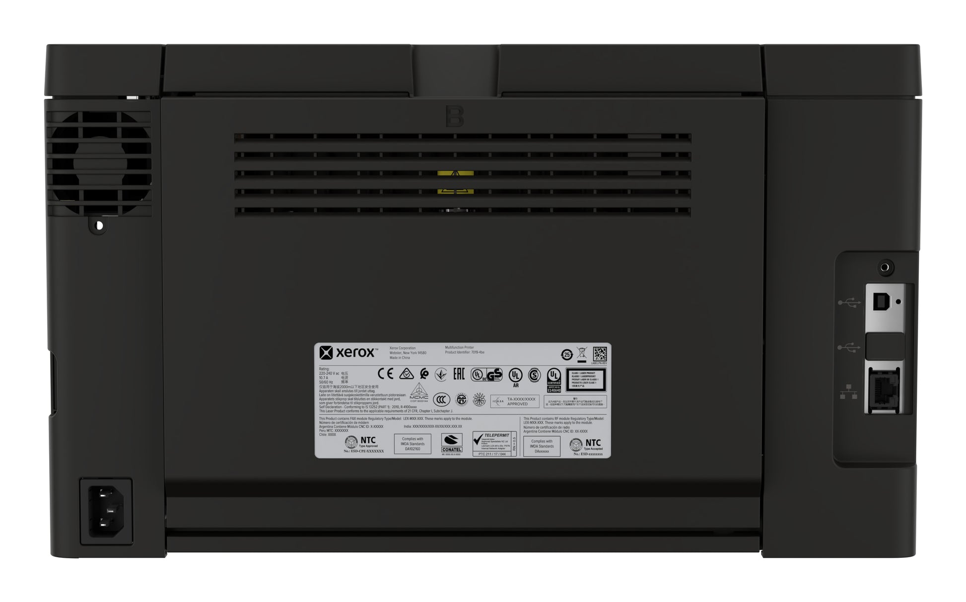 Xerox C240 – Farbe, A4, Duplex, WLAN, LAN, USB, 26 Seiten pro Minute, AirPrint, Mopria