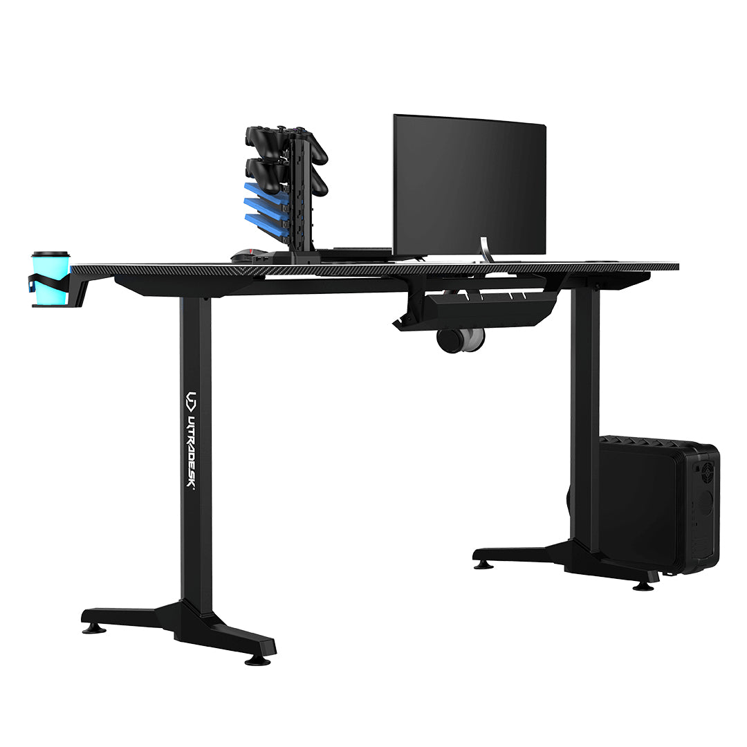 Ultradesk Frag V3 – Computertisch 1'400×600×760 mm, bis 90 kg, schwarz