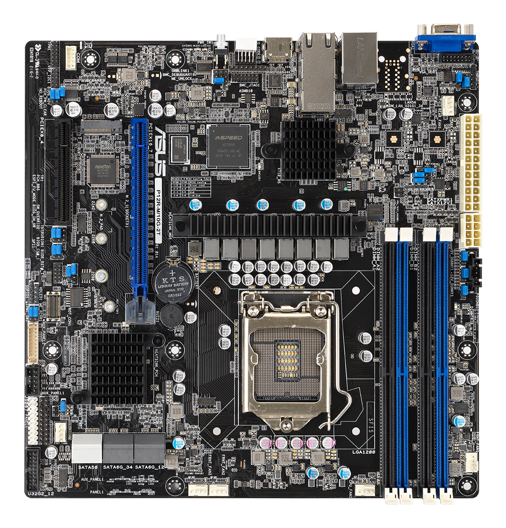 ASUS P12R-M/10G-2T – Mainboard – LGA 1200, Intel C252, mATX, DDR4