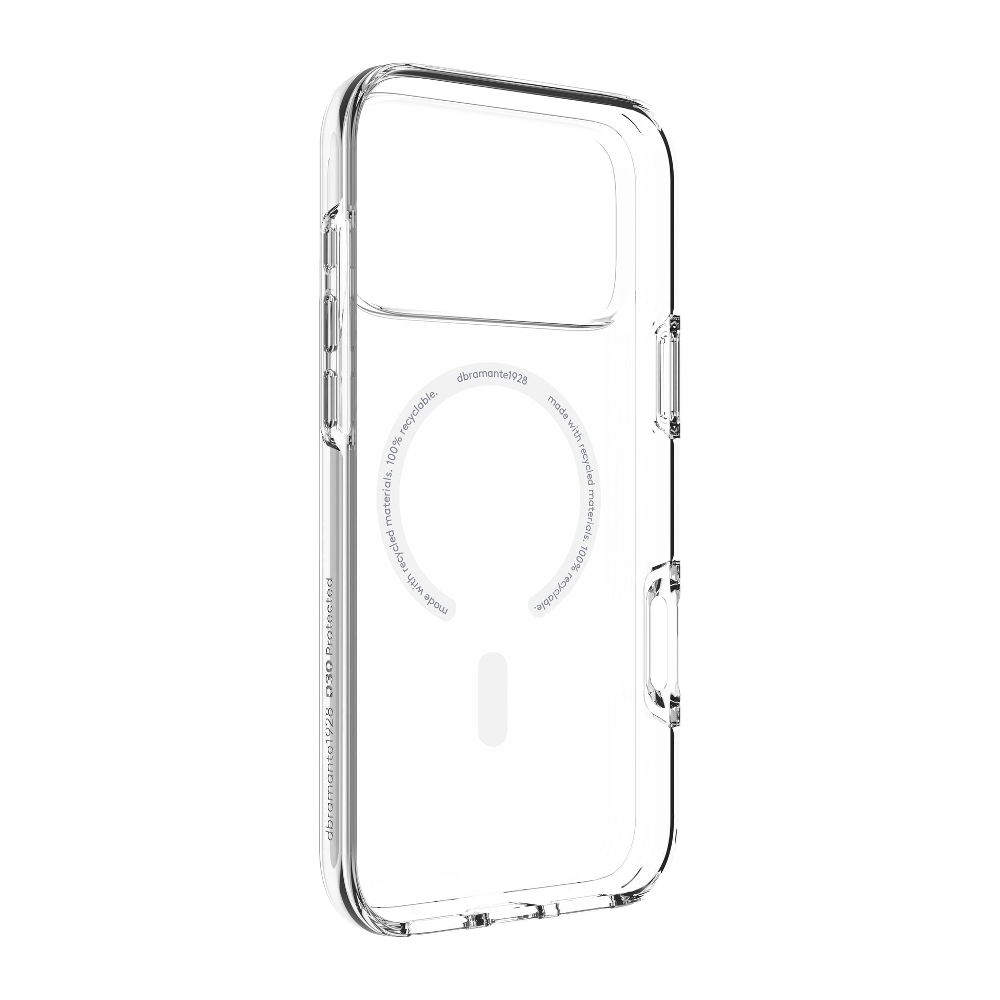 dbramante1928 Iceland Ultra D3O Backcover – für Apple iPhone 17 Pro Max, MagSafe, Kunststoff, Transparent
