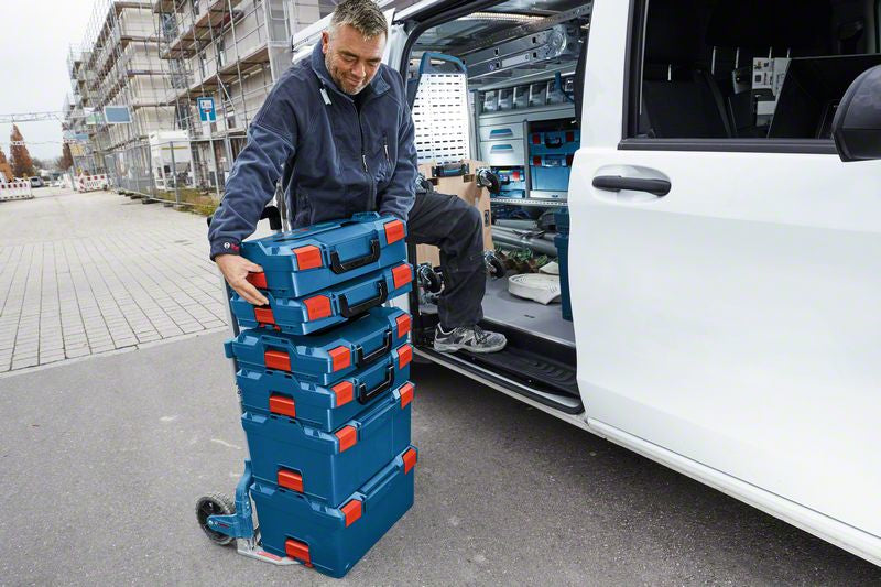 Bosch Professional L-BOXX 102 Systemkoffer – leer, blau/rot, ABS, B 442 × H 117 × T 357 mm, für Trolley
