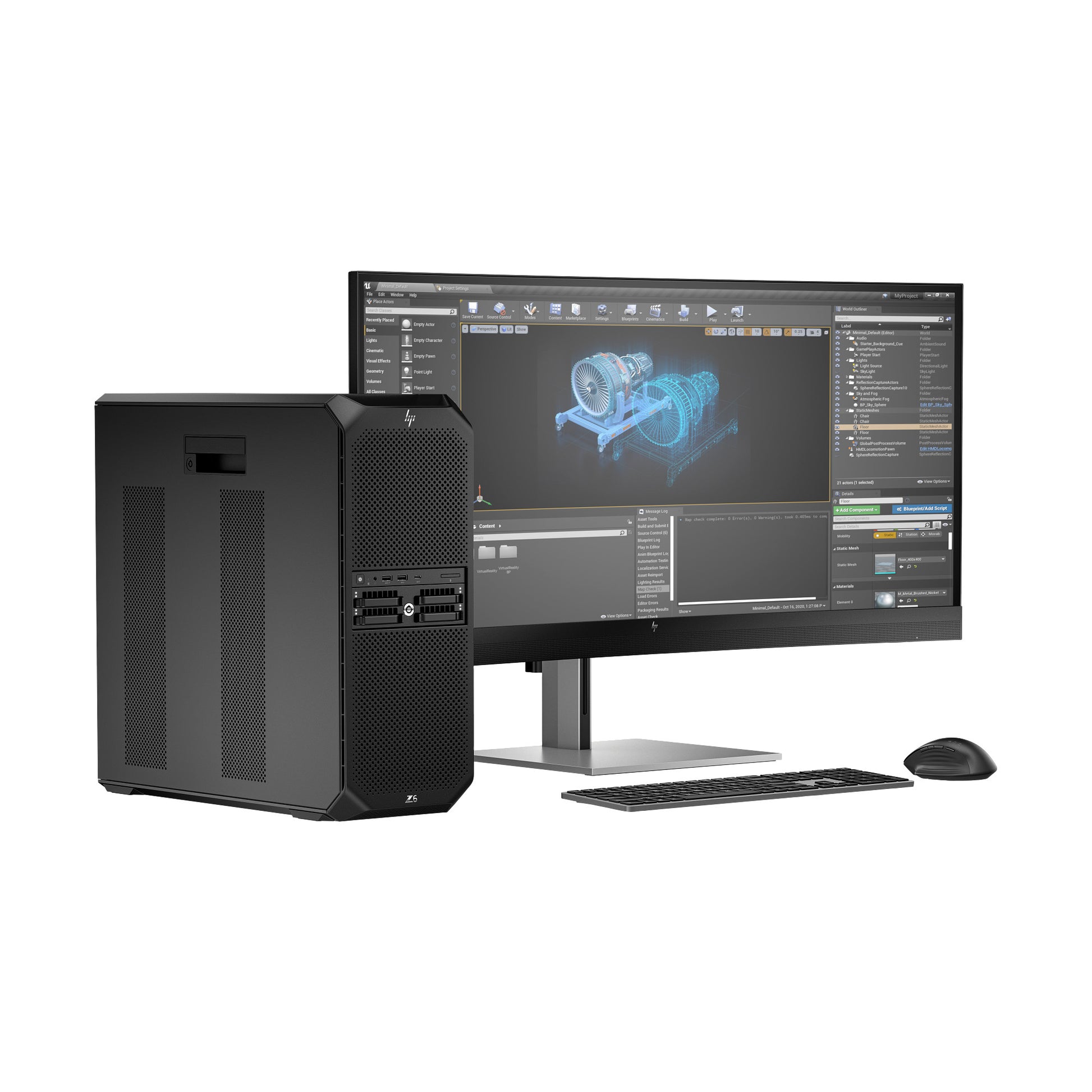 HP 975 – Tastatur – Bluetooth & 2,4 GHz (Nano-Empfänger) – USB-C – beleuchtet – Schwarz