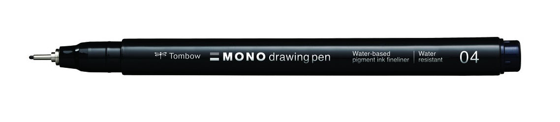 Tombow Mono Drawing Pen Fineliner – 0,4 mm, schwarz