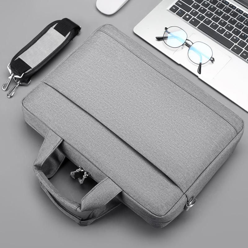 eSTUFF Notebook-Tasche 15,6" – Abnehmbarer Schultergurt, Trolley-Haltegurt – Grau