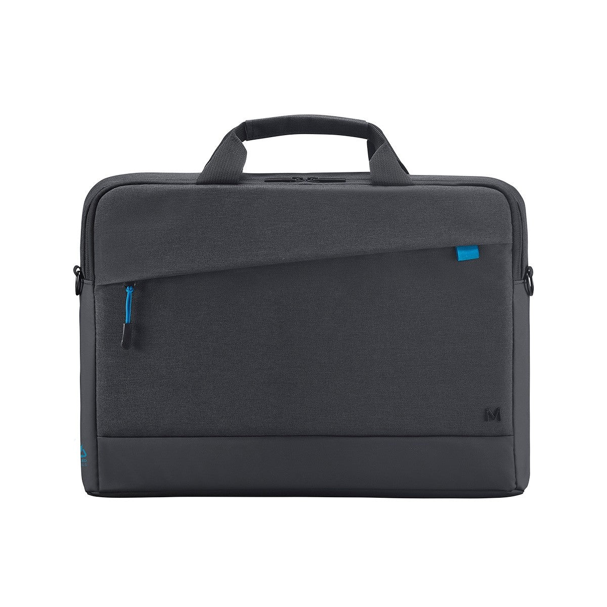 Mobilis Notebook-Tasche bis 14" – 35% recyceltes Polyester, wasserdicht – Schwarz