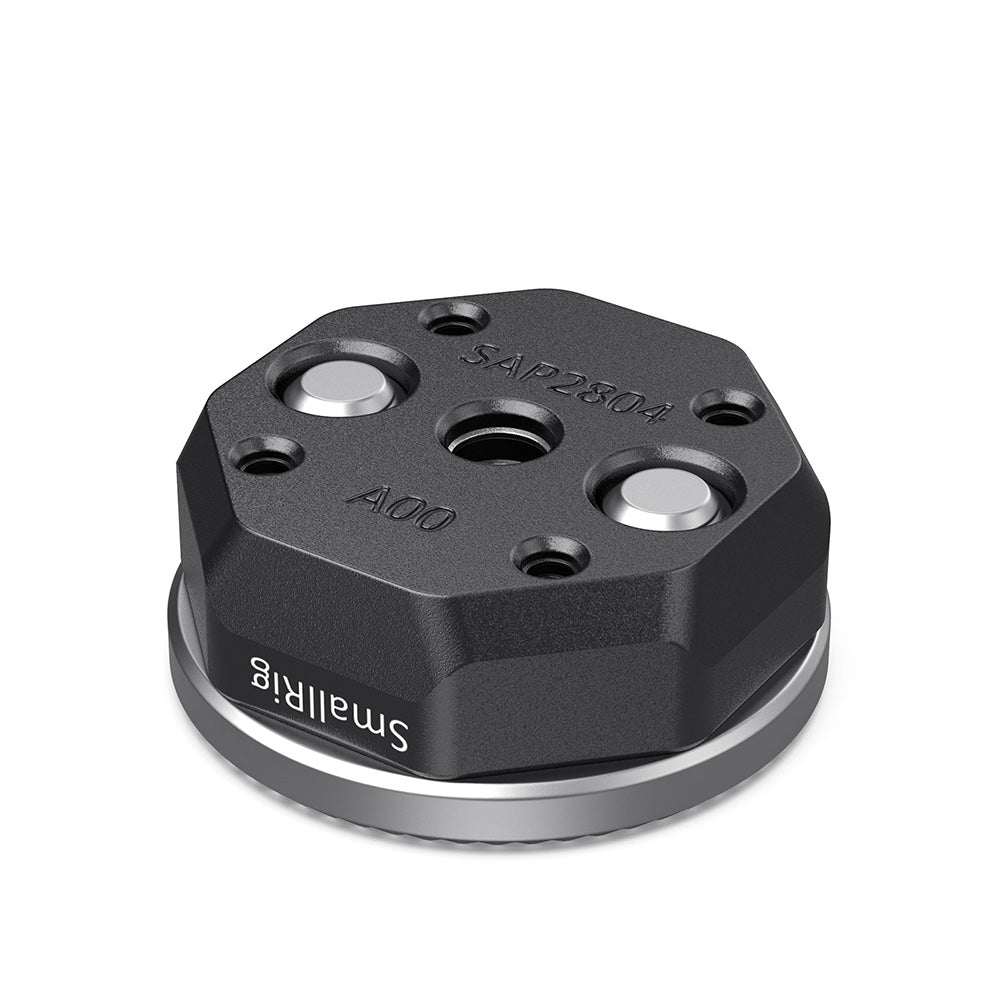 SmallRig SAP2804 ARRI-Standard Rosette – 1/4"-20, 31,8 × 31,8 × 12,5 mm – für BMPCC 4K/6K – Schwarz/Silber