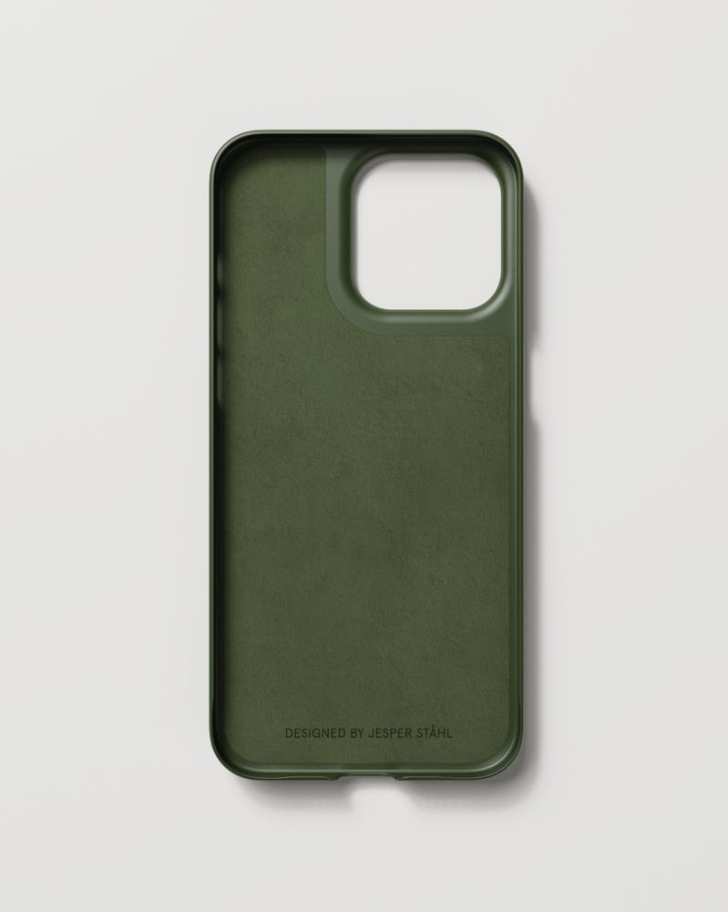 Nudient Thin Case – Backcover – für Apple iPhone 15 Pro Max, MagSafe, Silikon, Pine Green