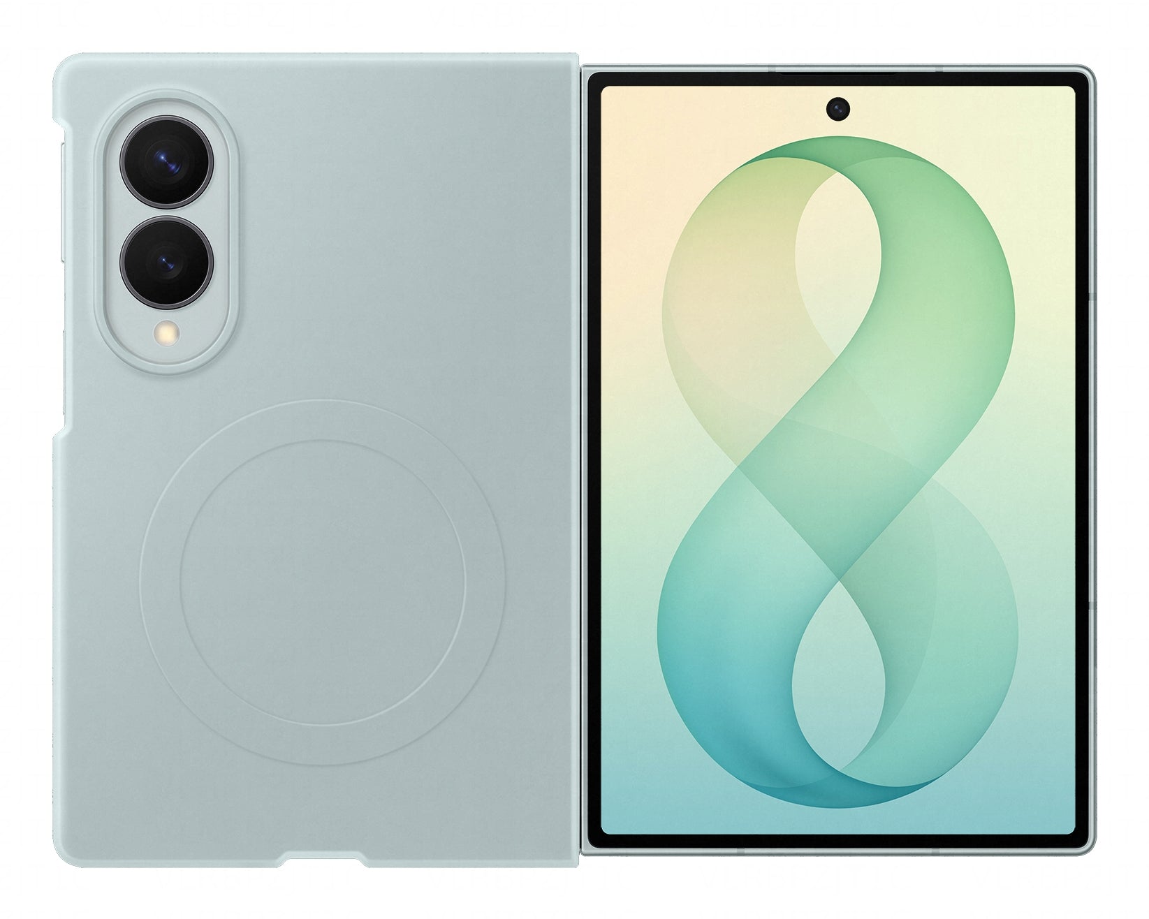 Samsung Fold Wide Silikon Rückcover – für Samsung Galaxy Z Fold8, Silikon, Grün