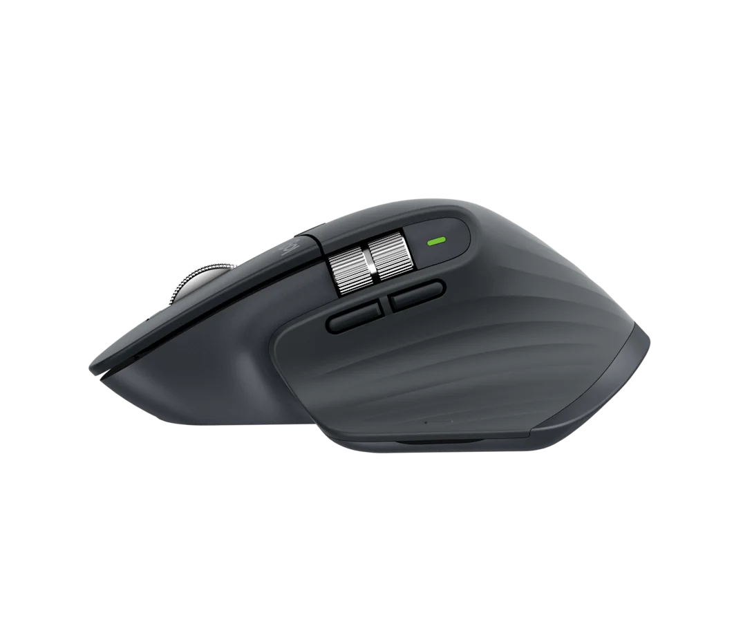 Logitech MX Master 3S – Maus – Kabellos (Bluetooth/2,4 GHz), 8000 DPI, Rechts, Graphit