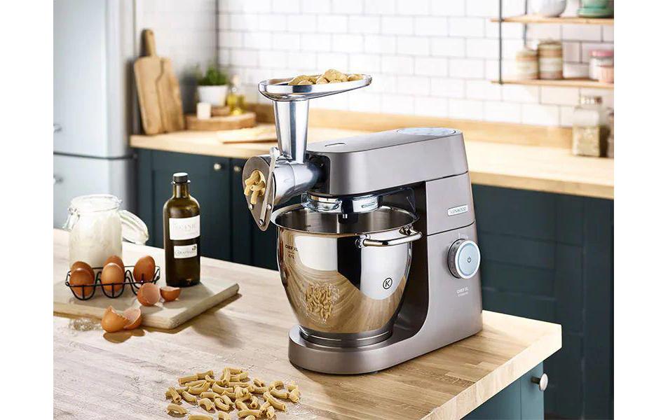 Kenwood Pasta-Vorsatz KAX910ME – 15 × 24 × 23 cm, für Chef Sense, Chef Sense XL, kMix, Aluminium