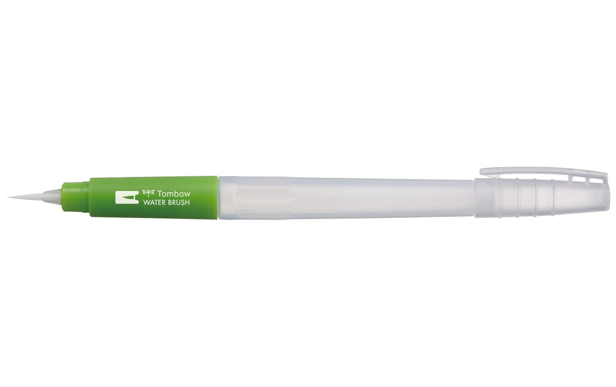 Tombow WB-FN-1P – Wassertankpinsel – fein, Kunststoff, grün
