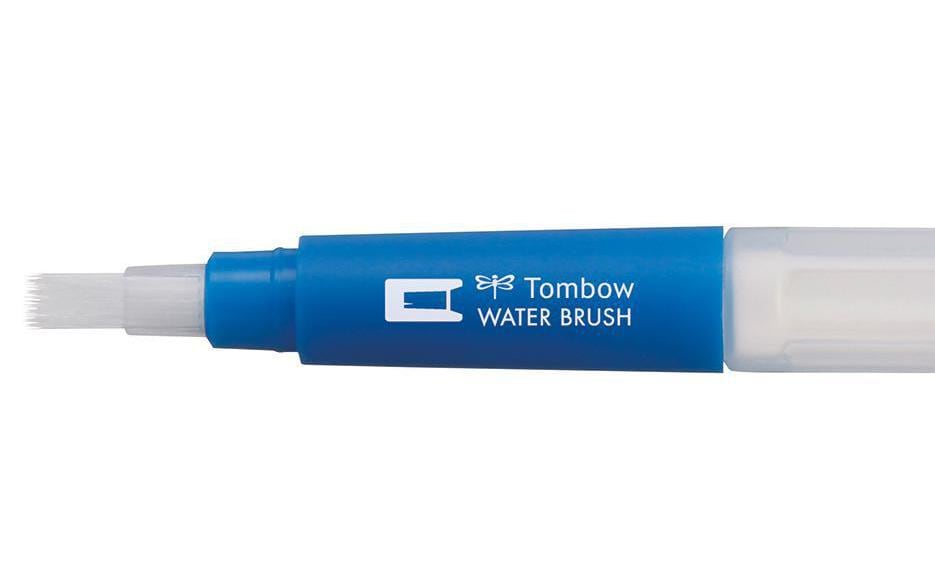 Tombow Wassertankpinsel – Flachpinsel, Blau, für Tombow ABT Dual Brush Pens, Befüllbar (Leer)