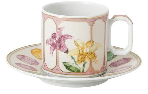 Rosenthal Espressotasse IDYLLIA Marshmallow – 80 ml, Ø 11 cm, Porzellan, mit Unterteller, spülmaschinenfest
