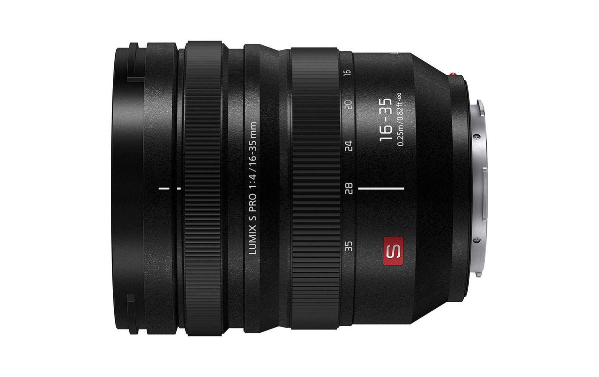 Panasonic Lumix S Pro 16–35mm F4 L-Mount – 16–35 mm f/4 – Spritzwassergeschützt, Staubgeschützt – Schwarz
