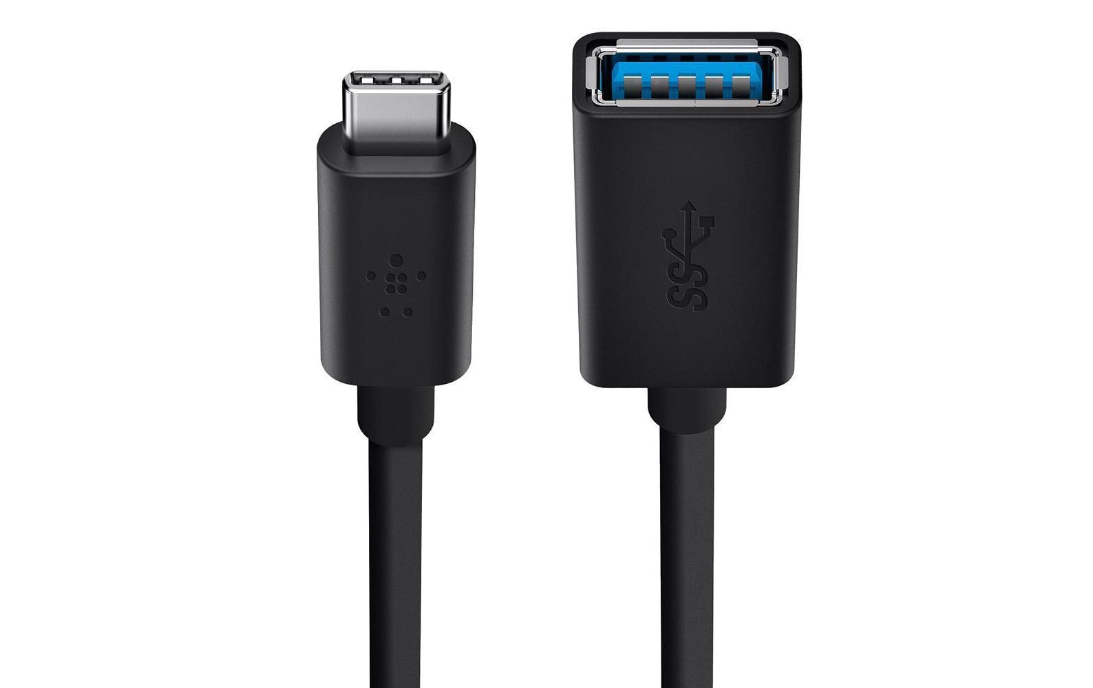 Belkin USB-C auf USB-A Adapter, USB 3.2 Gen 1, 5 Gbit/s, 1 m