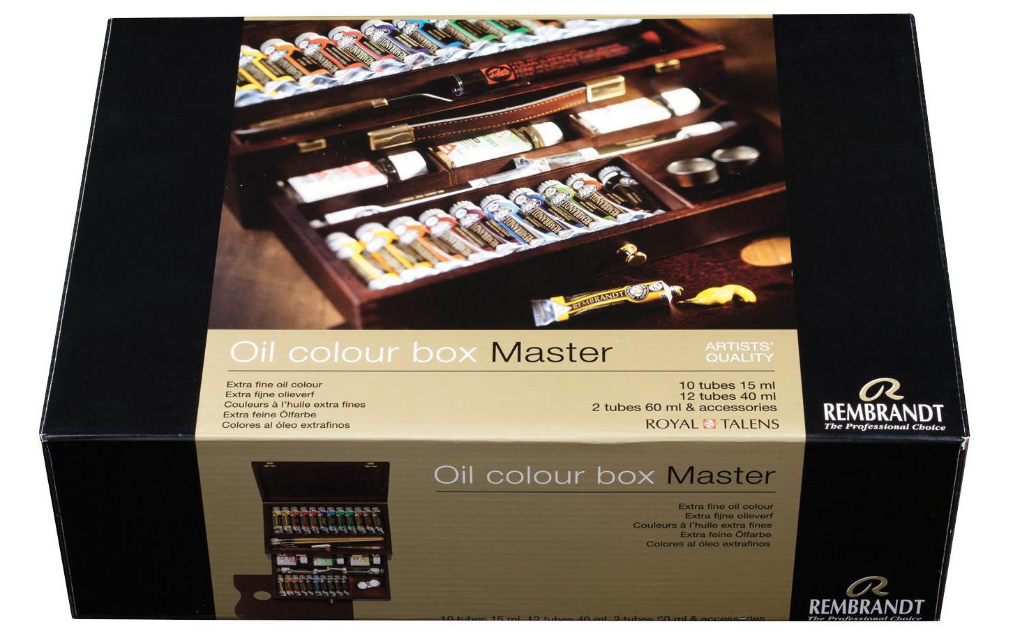 Royal Talens Rembrandt – Master – Ölfarbe – Set – 24 Farben, inkl. Pinsel